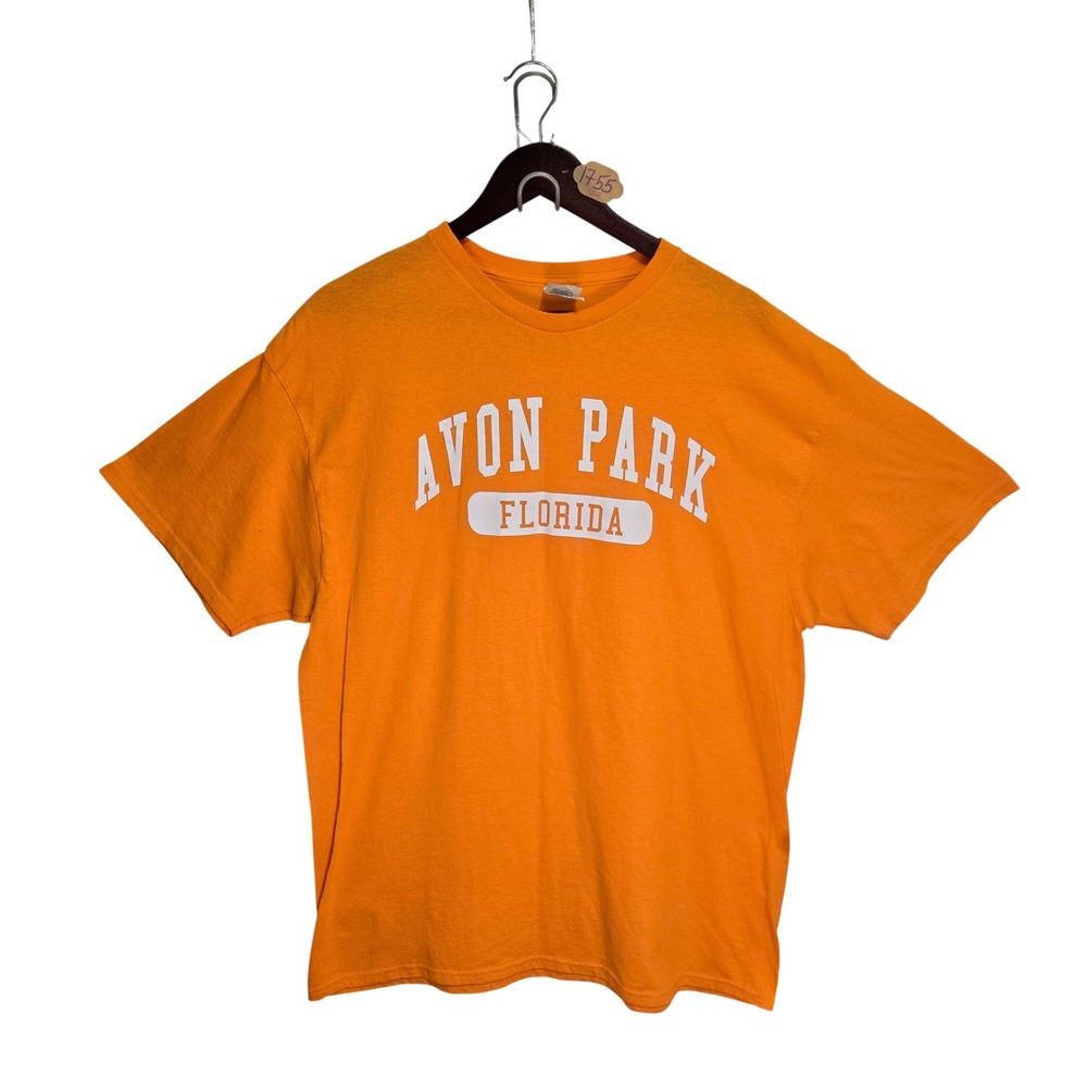Delta Pro Weight Avon Park Florida Graphic T-Shirt Orange Mens XL